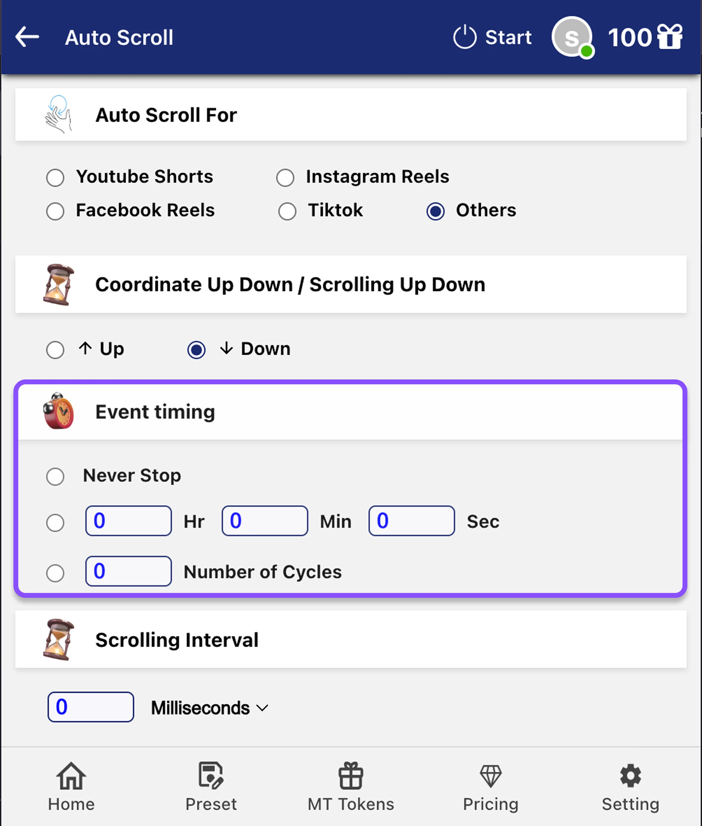 Step 3: Select Event Timing